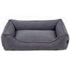 Sofa Mallorca Comfort Cama Para Perro 80x60 Cm Gris Oscuro/negro