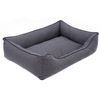 Sofa Mallorca Comfort Cama Para Perro 80x60 Cm Gris Oscuro/negro