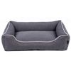 Sofa Mallorca Comfort Cama Para Perro 80x60 Cm Gris Oscuro/blanco