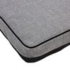 Colchón Leon Standard Para Perro Y Gato Funda Lavable 80x60x5cm Color Gris/negro