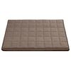 Colchón Desfundable Para Perros Gatos Mascotas Color Beige/negro 80x60x5