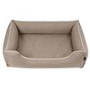 Cama Para Perros Sofá De Tela Tapizada Twinfoam Mestizo Mallorca 65x50 Cm Color Beige/blanco