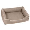 Cama Para Perros Sofá De Tela Tapizada Twinfoam Mestizo Mallorca 65x50 Cm Color Beige/blanco