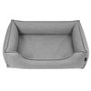 Cama Para Perros Sofá De Tela Tapizada Twinfoam Mestizo Mallorca 65x50 Cm Color Gris Claro/negro