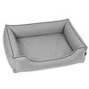 Cama Para Perros Sofá De Tela Tapizada Twinfoam Mestizo Mallorca 65x50 Cm Color Gris Claro/negro