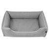 Cama Para Perros Sofá De Tela Tapizada Twinfoam Mestizo Mallorca 65x50 Cm Color Gris Claro/blanco