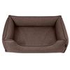 Cama Para Perros Sofá De Tela Tapizada Twinfoam Mestizo Mallorca 65x50 Cm Color Marrón/negro