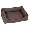 Cama Para Perros Sofá De Tela Tapizada Twinfoam Mestizo Mallorca 65x50 Cm Color Marrón/negro