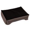 Cama Para Perros Sofá De Tela Tapizada Twinfoam Mestizo Mallorca 65x50 Cm Color Marrón/negro