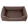 Cama Para Perros Sofá De Tela Tapizada Twinfoam Mestizo Mallorca 65x50 Cm Color Marrón/blanco