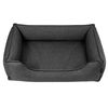 Cama Para Perros Sofá De Tela Tapizada Twinfoam Mestizo Mallorca 65x50 Cm Color Gris Oscuro/negro