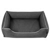 Cama Para Perros Sofá De Tela Tapizada Twinfoam Mestizo Mallorca 65x50 Cm Color Gris Oscuro/blanco