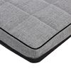 Mestizo Leon Checked Cama Colchón Para Perro Y Gato, Funda Extraible, Lavable (65x50 Cm, Gris Claro Con Borde Negro) Mlch-5-gra-b-s