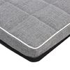 Mestizo Leon Checked Cama Colchón Para Perro Y Gato, Funda Extraible, Lavable (65x50 Cm, Gris Claro Con Borde Blanco) León Mlch-5-gra-w-s