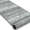 Alfombra De Pasillo Con Refuerzo De Goma 67 Cm Madera Tablero Gris 67x110 Cm