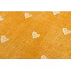 Alfombra Para Niños Hearts Jeans, Vintage Corazones - Orange 200x450 Cm