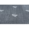 Alfombra Para Niños Hearts Circulo Jeans, Vintage Corazones - Gris Circulo 150 Cm