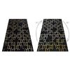 Alfombra Gloss Moderno  407c 86 Elegante, Glamour, Art Deco Negro / Or 280x370 Cm