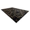 Alfombra Gloss Moderno  407c 86 Elegante, Glamour, Art Deco Negro / Or 280x370 Cm