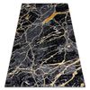 Alfombra Gloss Moderno  529a 82 Mármol, Roca, Elegante, Glamour Negro 140x190 Cm