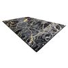 Alfombra Gloss Moderno  529a 82 Mármol, Roca, Elegante, Glamour Negro 180x270 Cm