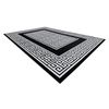 Alfombra Gloss Moderno  6776 85 Elegante, Marco,  Griego Negro / Marfi 180x270 Cm