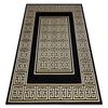 Alfombra Gloss Moderno  6776 86 Elegante, Marco,  Griego Negro / Oro 180x270 Cm