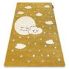 Alfombra Petit Moon Estrellas, Nubes Oro 120x170 Cm