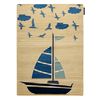 Alfombra Petit Sail Bote, Velero Oro 140x190 Cm