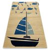 Alfombra Petit Sail Bote, Velero Oro 180x270 Cm