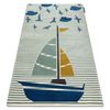 Alfombra Petit Sail Bote, Velero Verde 160x220 Cm