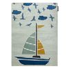 Alfombra Petit Sail Bote, Velero Verde 160x220 Cm