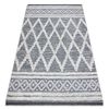 Alfombra Eco Sisal Boho Moroc Diamantes 22297 Franjas - Dos Niveles De 117x170 Cm