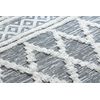 Alfombra Eco Sisal Boho Moroc Diamantes 22297 Franjas - Dos Niveles De 136x190 Cm