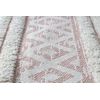 Alfombra Eco Sisal Boho Moroc Diamantes 22297 Franjas - Dos Niveles De 155x220 Cm