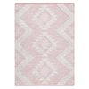 Alfombra Eco Sisal Boho Moroc Diamantes 22312 Franjas - Dos Niveles De 117x170 Cm