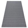 Alfombra Casa Eco Sisal Boho  Ojetes 22075 Negro / Gris, Alfombra Reci 172x270 Cm