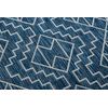 Alfombra Sisal Sion Geométrico, Diamantes 21778 Tejido Plano Azul Osc 120x170 Cm