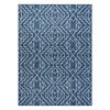 Alfombra Sisal Sion Geométrico, Diamantes 21778 Tejido Plano Azul Osc 140x190 Cm