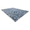 Alfombra Sisal Sion Hojas 22151 Folhas Ecru / Azul Oscuro 180x270 Cm