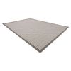 Alfombra Sisal Bordero 2901 Tejido Plano Crema / Taupe 180x270 Cm