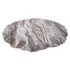 Alfombra Tine 75313c Roca, Piedra - Moderno, Forma Irregular Gris Oscu 195x195 Cm