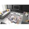 Alfombra Tine 75419a Mosaico - Moderno, Forma Irregular Gris / Amarill 195x290 Cm