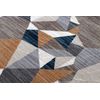 Alfombra Tine 75419a Mosaico - Moderno, Forma Irregular Gris / Amarill 195x290 Cm