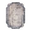 Alfombra Tine 75425a Marco Vintage - Moderno, Forma Irregular Gris / A 195x290 Cm