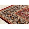 Alfombra Keshan Franjas, Ornamento, Marco Oriental 7573/53577 Burdeos  80x145 Cm