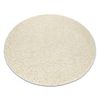 Alfombra Soffi Circulo Shaggy 5cm Crema Circulo 160 Cm