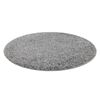 Alfombra Soffi Circulo Shaggy 5cm Gris Circulo 100 Cm