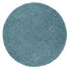 Alfombra Soffi Circulo Shaggy 5cm Azul Circulo 160 Cm