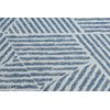 Alfombra Color 47176360 Sisal Líneas, Triangulos, Zigzag Beige / Azul 60x110 Cm